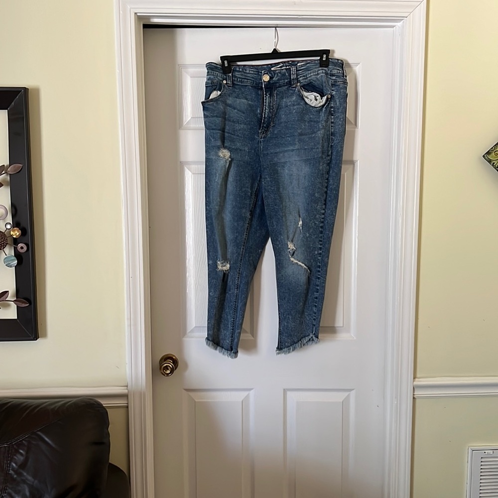 Asymmetrical Blue Jeans!